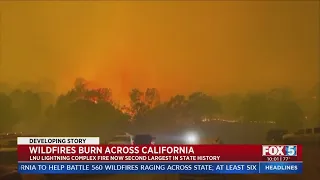 Wildfires Burn Across California