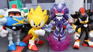 Jakks Pacific Wave 15 Mephiles, Classic Super Sonic, And Heavy Gunner Figure Review!