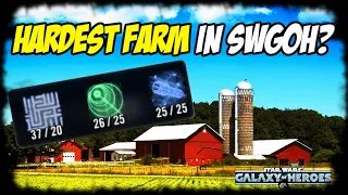 Is This The Hardest FARM in SWGoH? Farming Issues...