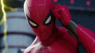 Marvel Spiderman remastered - beating electro and vulture boss fight | Music video mix