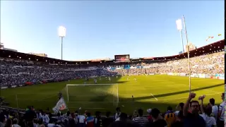 Real Zaragoza 3-1 UD Las Palmas || Himno A Capella, alineación y final del partido.