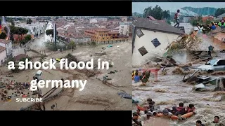 Shock as Germany is sinking under flood water! Historic flash floods swept away people and vehicles