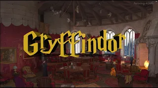 ASMR  Gryffindor Common Room ♥| Harry Potter | Hogwarts Castle | Fireplace ASMR Cosy