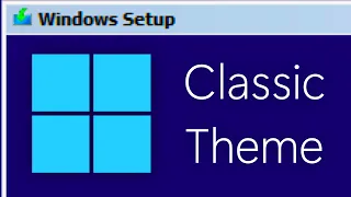 Windows 11 PE with real Classic Theme!