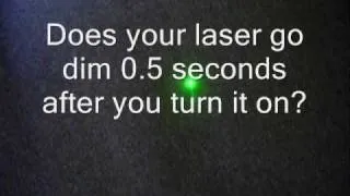 how to stop your Green ebay laser from dimming