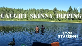 Caught Skinny Dipping - Campbell River - Whale Watching - Free Camping