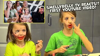 We REACT to our FIRST EVER video!! SmellyBelly TV