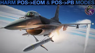 F-16C Viper: AGM-88C HARM (POS-EOM & POS-PB Modes) Tutorial | DCS WORLD