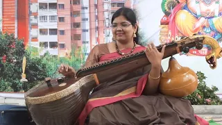 Vathapi Ganapathim Bhaje- VEENA RECITAL BY  S. ANJANI (VAINIKA) Saket Pranaam