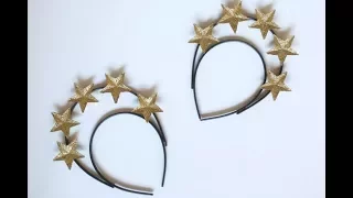 DIY Glittering Star Headband