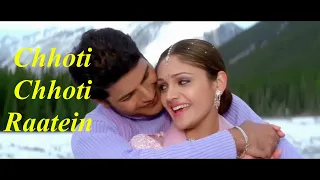 Chhoti Chhoti Raatein (Full Song- Lyrical | Tum Bin... |Sonu Nigam | Anuradha Paudwal  Love Song