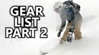 2020 Snowboard Gear Part 2 - GoPro's, Essentials & Backcountry