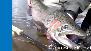 Jurassic Lake - Fly Fishing For Monster Rainbows in Argentina
