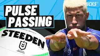 Pulse Passing Drill | How To Pass A Rugby Ball @rugbybricks NRL Bulldogs