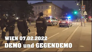 DEMO in WIEN löst POLIZEIEINSATZ aus  | 07.02.2022