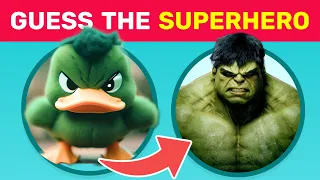 Guess the Superhero by Animal 🐸🔥🦸‍♂️ Marvel / DC Hero Quiz