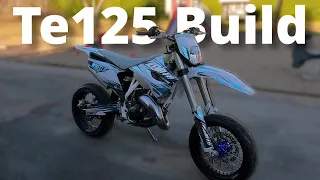 BUILDING My DREAM 125CC SUPERMOTO in 8 minutes  | Te125  |