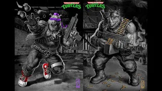 Обзор на ретро фигурки от компании Playmates TMNT Bebop & Rocksteady!