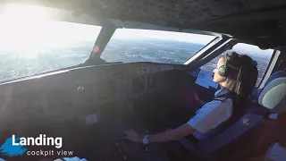 Impressive flight landing and take off - || cockpit view ||