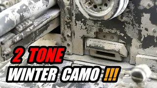How to make winter camo on model tank - VMS Chip & Nick white tutorial
