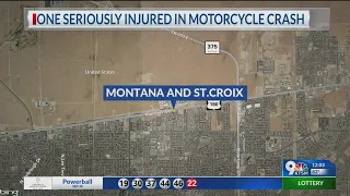 1 person seriously hurt in motorcycle crash in far East El Paso