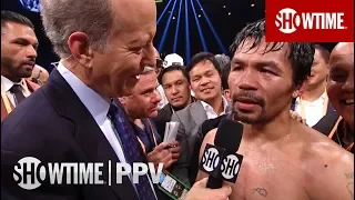 Pacquiao vs. Broner Post-Fight Interviews | SHOWTIME PPV