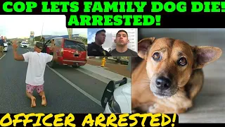 Heroic Family RUSHES To Save Injured Dog! Stopped By Officer At Gunpoint!     #police #viral #dog