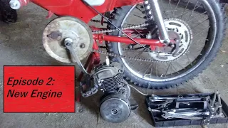 1958 Wards Riverside Moped Semi-Restoration Episode 2: new engine, setting points, gas tank repair