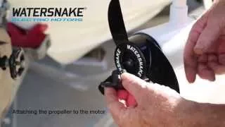 How To Attach A Propeller To A Watersnake Electric Motor