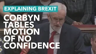 Jeremy Corbyn Tables Motion of No Confidence - Brexit Explained