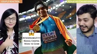 Couple Reaction on Neeraj Chopra wins  javelin gold for India | World Athletics Championships 2023