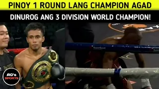 PINOY 1 Round Lang World Champion Agad! | Dinurog ang Kalaban sa Harap ng Kababayan