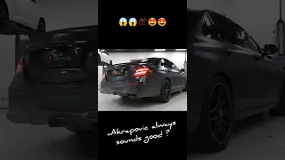 Akrapovic Mercedes Benz E63s