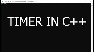 C++ | Timer