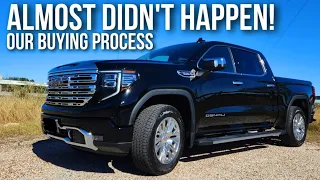 Deal ALMOST fell through! Here's why. 2023 GMC Denali 3L Diesel!