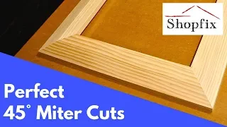 How to Cut a Perfect 45 Degree Angle to Make a Picture Frame