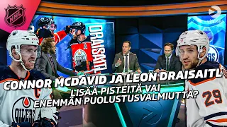 Connor McDavid ja Leon Draisaitl | 150 tehopistettä vai enemmän puolustusvelvoitteita?