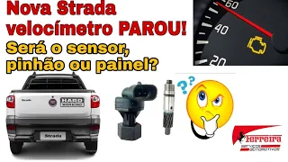 STRADA 1.4/2018 VELOCÍMETRO OSCILANDO E PARANDO