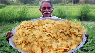 Potato Wafers | Crispy Potato Chips | Quick and Easy Aloo Chips Recipe | Grandpa Kitchen