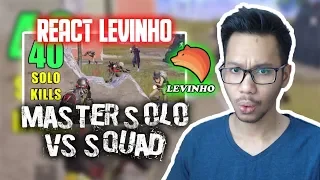 LEVINHO DEWA SOLO V SQUAD 40 KILLS? - PUBG MOBILE INDONESIA