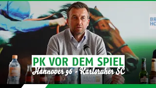 RE-LIVE: Die PK vor dem Spiel und 96-Renntag | Hannover 96 - Karlsruher SC
