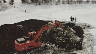 Очистка деревенского пруда: снова на Карьере - 2 часть