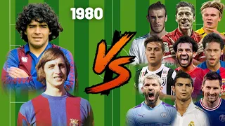 Cruyff-Maradona vs Legends💪(Messi-Ronaldo-Pele-Benzema-Neymar)