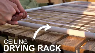 Diy: How To Make A Ceiling-mounted Clothes Drying Rack