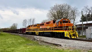 Rochester & Southern Welded Rail Train Chase From Silver Springs NY