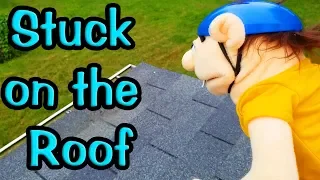 JEFFY GETS STUCK ON THE ROOF