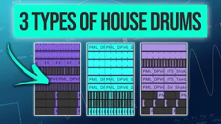 3 Types of House Drum Grooves - Melodic, Tech & Organic | Ableton Live Tutorial