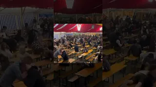 People Go Crazy At Oktoberfest