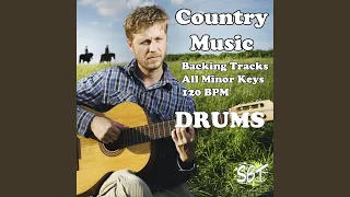 Country Music Drum Backing Track in B Minor 120 BPM, Vol. 1