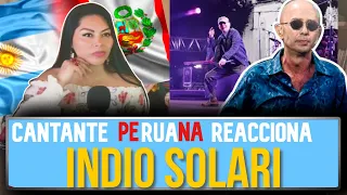 Cantante peruana reacciona a INDIO SOLARI en VIVO | "Nuestro amo juega al esclavo"